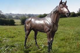 Antique color or customized color leading time: Outdoor Garden Decorative Antique Bronze Standing Horse Statues Bronze Horse Statues Sculptures