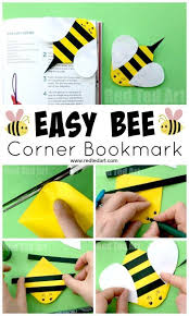 Bee Corner Bookmark Paper Crafts For Kids Red Ted Art Make Crafting With Kids Easy Fun Bee Crafts For Kids Corner Bookmarks Paper Crafts For Kids