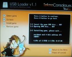 Bebex con el usb loader es facil, lo bajas y lo pegas a la raiz de la sd, luego lo cargas desde el homebrew, con ese tengo un problema con algunos juegos wii que me descargo. Como Usar Usb Loader Wii Scenebeta Com