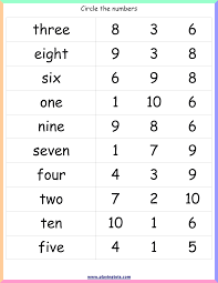 Number Words Worksheet Keywords Toddler Preschool Kindergarten Kids Number Words Worksheets Kindergarten Math Worksheets Free Kids Math Worksheets