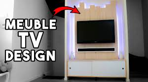 Découvrez une sélection de meubles tv au design actuel, tout équipés et disponibles dans de nombreux modèles. Fabriquer Meuble Tv Design Avec Cache Cables Youtube