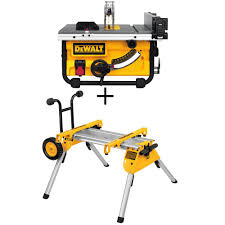 Dewalt 15 Amp 10 In Compact Job Site Table Saw With Site Pro Modular Guarding System With Bonus Rolling Table Saw Best Table Saw Diy Table Saw Table Saw Stand