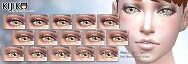 Updated the following 3d eyelashes. Kijiko Sims 3d Lashes Lashes Skin