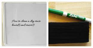 Cleaning A Dry Erase Board And Eraser