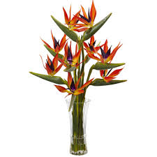 Artificial Bird Of Paradise Flower Arrangement Uk Birds Of Paradise Floral Arrangements In Decorative Vase Tropical Flower Arrangements Birds Of Paradise Flower Birds Of Paradise Plant