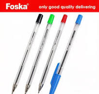 School Stationery High Quality 0.7mm Foska Cheap Ball Pen with 4 Color