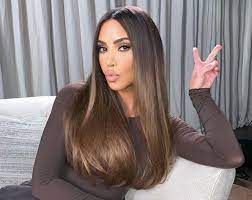Glam makeup look kim kardashian hair kardashian outfit kim kardashian outfits beauty celebrity style kardashian jenner hair styles kardashian wedding. Kim Kardashian West Dyed Her Hair Chocolate Brown For Fall
