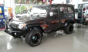 Offset machining for extra guard clearance Tastefully Modified Mahindra Bolero Spotted At A Dealership