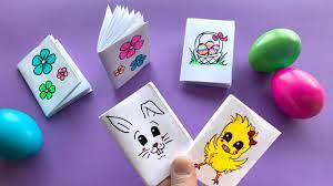 Ein liebevoll gebasteltes osterkörbchen in einer pfiffigen farbe. Diy Mini Notizbuch Basteln Mit Papier Fur Ostern Ostergeschenke Osterhase Blumen Ostereier Youtube