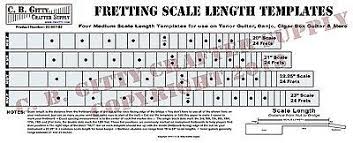 details about fretting scale length templates 4 medium