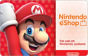 Download your favourite games instantly to your console, available anytime and from the comfort of your home. Nintendo Eshop Gift Card