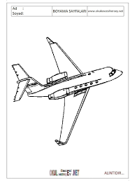 Ucak Boyama Sayfalari