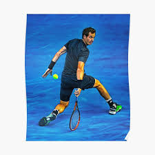 Andy murray is a professional tennis player who is the current world no. Poster Andy Murray Redbubble