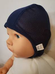 Navy Blue Baby Pilot Hat, Giddy Baby Hat, Hat With Ties or Snaps, Hearing  Aid Hat, Size NB-36 Mo-brushed Poly Spandex Fabric-mesh Pilot Hat