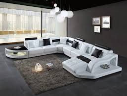 The backrest and armrests support body ergonomics. Modern U Shape White Leather Sofa With Led Lights Id 10096374 Buy China U Shape Sofa White Leather Sofa Led Sofa Ec21