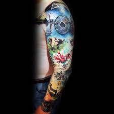 35 stunning wall tattoos slodive. 80 Pink Floyd Tattoos For Men Rock Band Design Ideas