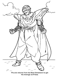Gotenks , vegeta , songoku ,piccolo and songohan. Printable Piccolo Coloring Pages Anime Coloring Pages