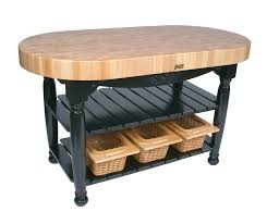 Shop metal butcher blocks and other metal serveware, ceramics, silver and glass from the world's best dealers at 1stdibs. John Boos Harvest Table Oval Butcher Block Island