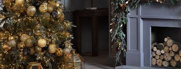 Decoración de arboles de navidad modernos dorado y plata. El Arbol Mas Autentico Es Rojo Dorado Y Con Mucho Brillo