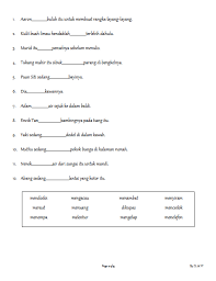 Seperti dengan kata nama, kata kerja juga melalui proses pengimbuhan kerana proses pengimbuhan amat produktif dalam proses pembentukan kata kerja bahasa melayu. Bm Kata Kerja Life Long Sharing