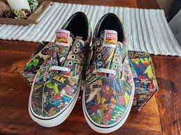 Vans Era x Marvel Comics (Comic Book Strip) Sneakers, Men's Size 12 |  eBay