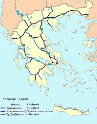 Reteaua tem sectiuni in operare sectiuni propuse. AutostrÄzile Din Grecia