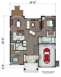 Find a wide range of online readymade 26*50 house plan, 26x50 duplex floor plan, 1300sqft plot size modern home plan. 2 Bedrm 1325 Sq Ft Bungalow House Plan 158 1300