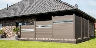 Grojasolid Bpc Steckzaun In Anthrazit Mit Designeinsatz Glas Nie Wieder Streichen Sichtschutzelemente Haus Und Garten Steckzaun