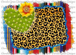 ✓ free for commercial use ✓ high quality images. Cactus Serape Leopard Glitter Sublimation Digital Design Download Graphic Png In 2021 Green Design Digital Design Sublime