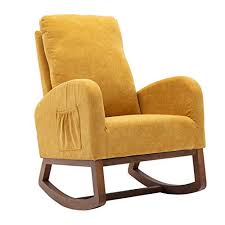 Modern nursery knows that as important as baby's comfort is, you. Dolonm Rocking Chair Mid Century Modern Nursery Rocking Armchair Upholstered Tall Back Accent Glider Rocker For Living Mid Mod Scout