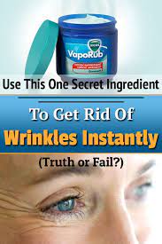 There Are Countless Vicks Vaporub Uses On The Internet And One Of Them Is This Is Vicks Vaporub Good For Wrinkles Let S Wrinkle Free Skin Vicks Vaporub Vicks