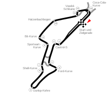 When people talk about the nürburgring, they usually mean its north loop, or nordschleife. Nurburgring Wikipedia