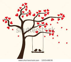 Simple Bird On Tree Drawing Hearts Tree With Two Birds Tree Wall Painting Simple Wall Paintings Wall Art Diy Paint