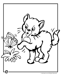 Hello kitty coloring pages free printable pertaining to existing. Kittens With N Butterflies Free Coloring Pages Coloring Home