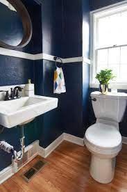 Bold colors work best in small portions. Combine A Small Space With A Bold Sherwin Williams Color And You Ve Got A Gorgeous Getaway Bruno From Tiny Bathroom Makeover Tiny Bathroom Bathroom Makeover