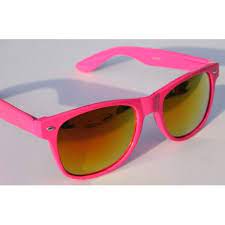 Neon Pink Sunglasses Pink Sunglasses Vintage Shades 80s Retro