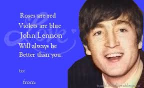 Valentine's day is just around the corner, and it's the season for romance and chocolate. John Lennon Valentines John Lennon Lennon Valentines Day Cards Lennon Valentines Cards My Edits Lennon John Lennon Beatles Valentine