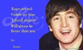 Valentine's day is just around the corner, and it's the season for romance and chocolate. John Lennon Valentines John Lennon Lennon Valentines Day Cards Lennon Valentines Cards My Edits Lennon John Lennon Beatles Valentine