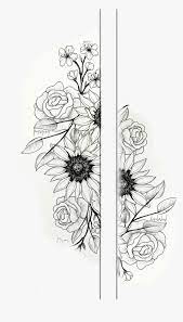 As tattoos grow in popularity and prominence, some designs rise above others as the most popular categories of designs, and one of those categories is flowers. Flower Band Tattoo Drawing Hd Png Download Kindpng
