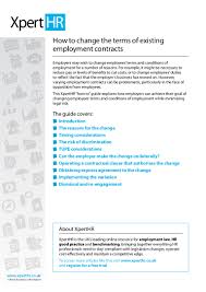 This means that the buyer has signed the contract and has agreed to the terms currently in the contract, as well as any future changes that the seller might make to the contract. How To Change The Terms Of Existing Employment Contracts