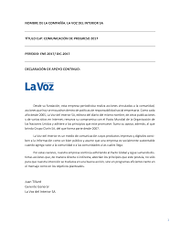 La voz del interior on wn network delivers the latest videos and editable pages for news & events, including entertainment, music, sports, science and la voz was founded on march 15, 1904, by silvestre rafael remonda and juan dionisio naso, its first director. Https S3 Us West 2 Amazonaws Com Ungc Production Attachments Cop 2018 462944 Original Cop 2017 Pdf 1524693037