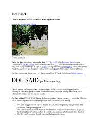 He opposed taxation by the british 's taxation policy in the area and refused to pay it. Dol Said Pahlawan Naning