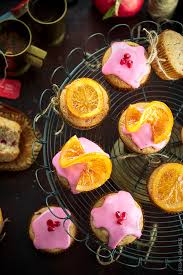 Orange Chai Muffins With Pomegranate Glaze Urban Bakes