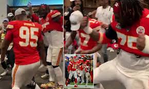 Patrick mahomes has established himself as one of the most popular athletes in the world as he tries win his first super bowl, and the quarterback's brother jackson has jackson mahomes has become well known on social media for supporting his brother and for posting dancing videos on tiktok. Party Time In Kansas City Chiefs Locker Room After They Patrick Mahomes Inspires Turnaround Daily Mail Online