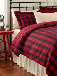 Black And White Buffalo Check Bedding King L L Bean Ultrasoft Flannel Sham Buffalo Plaid Pillowcases Home Plaid Bedroom Christmas Bedroom