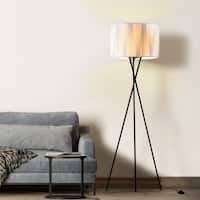Crafted of acrylic and brass with a polished nickel finish. Tripod Floor Lamps Find Great Lamps Lamp Shades Deals Shopping At Overstock
