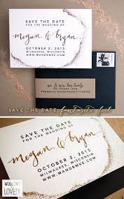 Custom Wedding Save The Date Patterned Gold Foil Wouldn T It Be Lovely Wedding Saving Wedding Save The Dates Wedding Invitations