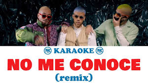 (se hace la que no me conoce) (pero en mi cama se volvió un vicio como a las cinco doce) (yeah, yeah, yeah, yeah). No Me Conoce Remix Jhay Cortez J Balvin Bad Bunny Karaoke Instrumental Con Letra Youtube