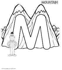 2550 x 1800 file type: Bert And The Letter M Coloring Page Coloring Pages Printable Com