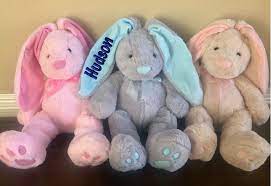 Personalized Large Easter Bunny Kids Stuffed Animal Plush Etsy Animals For Kids Personalized Easter Bunny Easter Bunny Ears